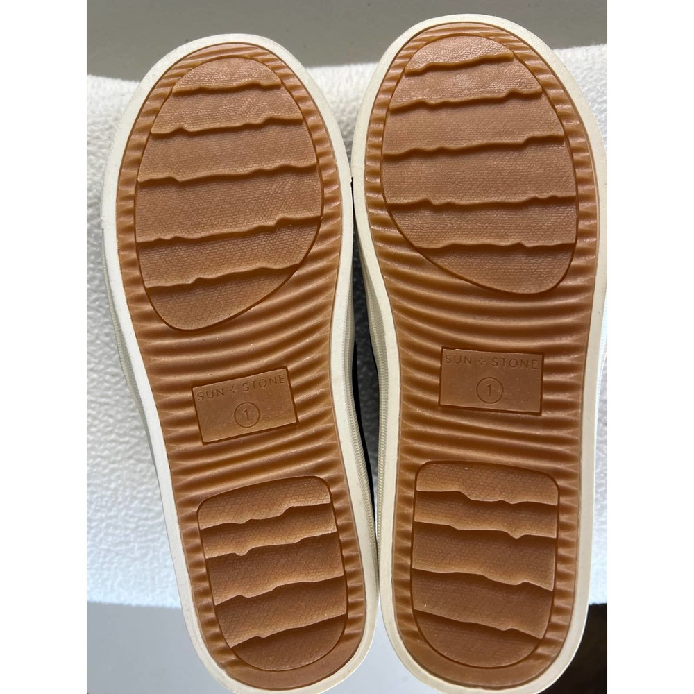 SUN + STONE MARIAM LITTLE GIRLS SLIP ON SNEAKERS BLACK SIZE 1 NWOT - Picture 6 of 7